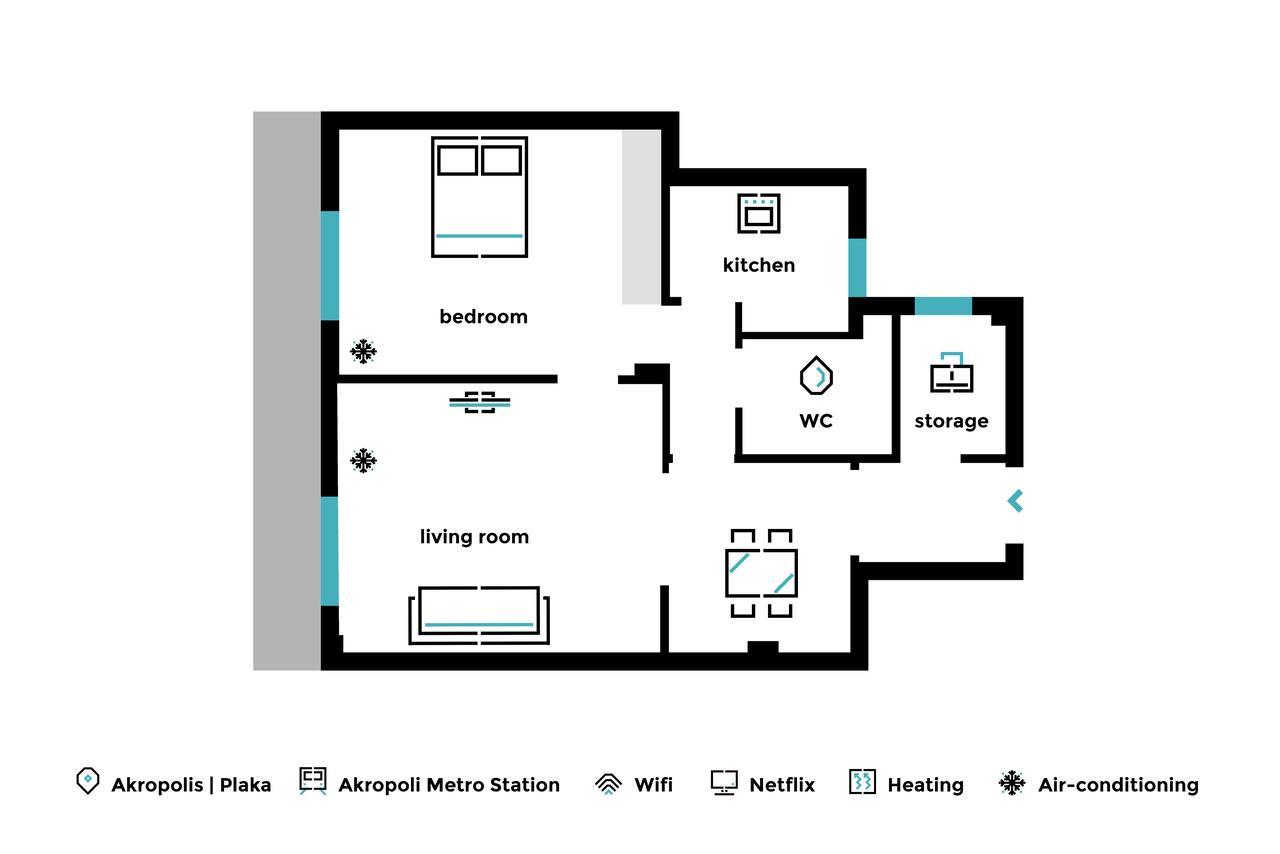 Acropolis Heart 1Bd Apartment In Plaka By Upstreet Atena Exterior foto